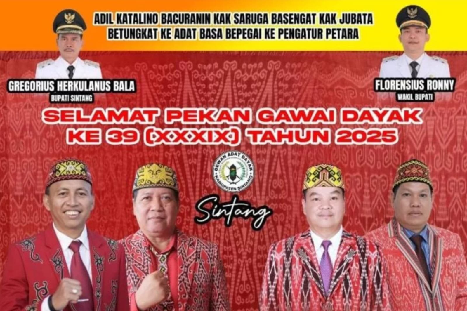 Gawai Dayak XII Kabupaten Sintang
